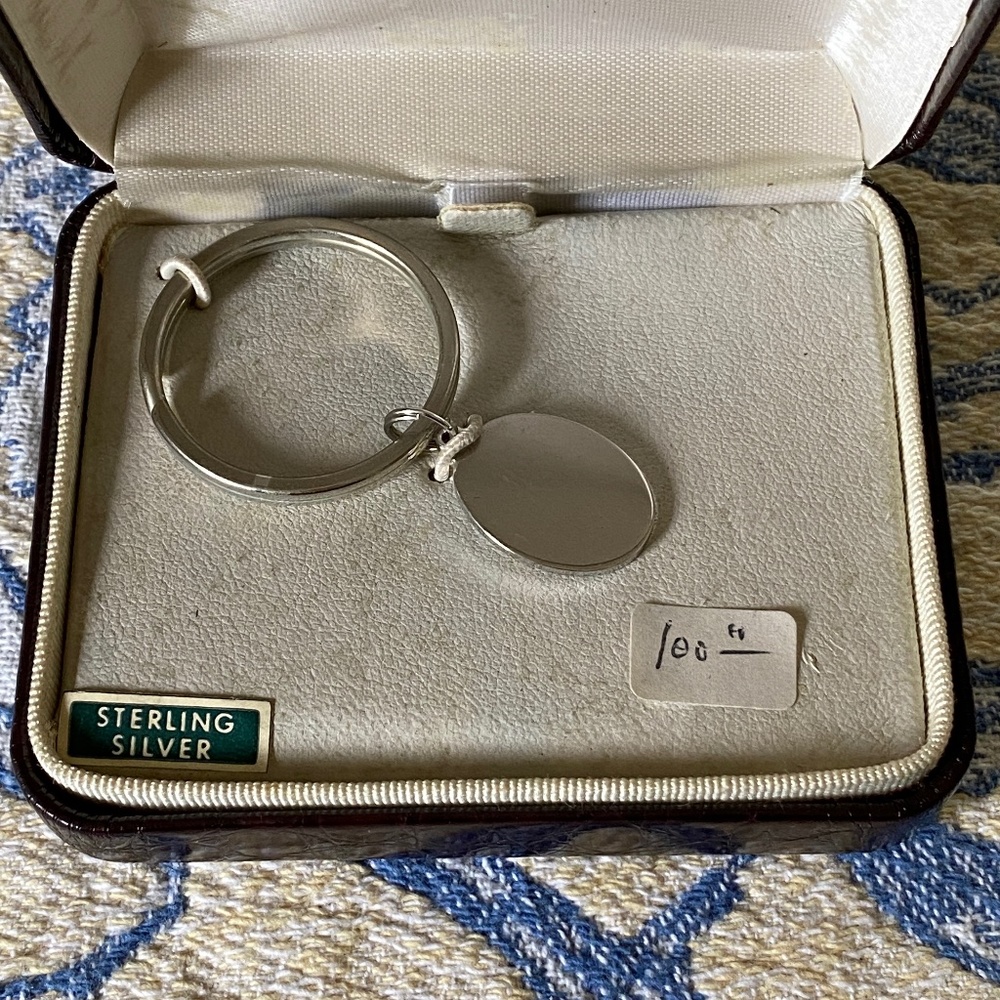 Walter E. Hayward Weh Sterling Oval Keychain View 2